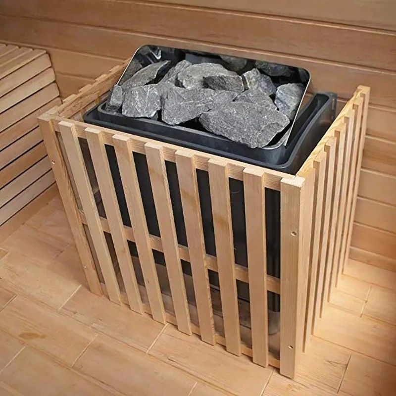 Sauna a vapor de madeira com voltagem de 110V/220V/380V, madeira maciça para exterior, para 6 pessoas, sauna em barril para casa e jardim, benefícios para a saúde