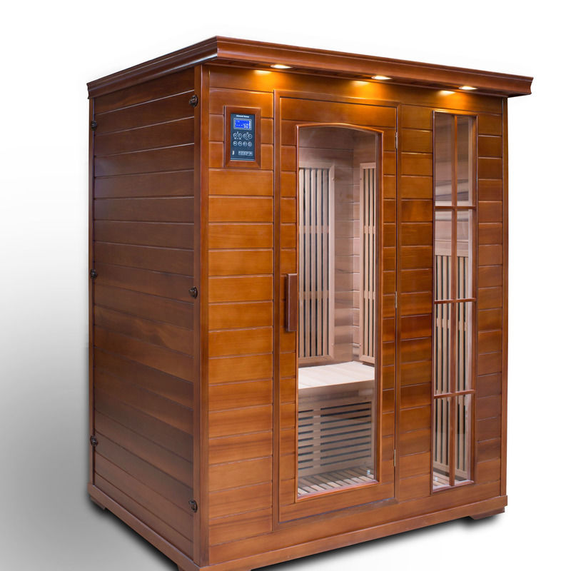 Sauna Infravermelha Interior Sala Úmida de Desintoxicação Painel de Controle por Computador Ondas de Luz Banho de Vapor Suado Úmido