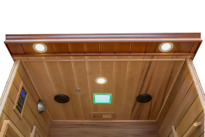 Painel de Controle do Computador Khan Sala de Vapor Doméstica Dupla Sauna Desintoxicação Banho de Vapor de Hemlock Spa de Madeira Distante