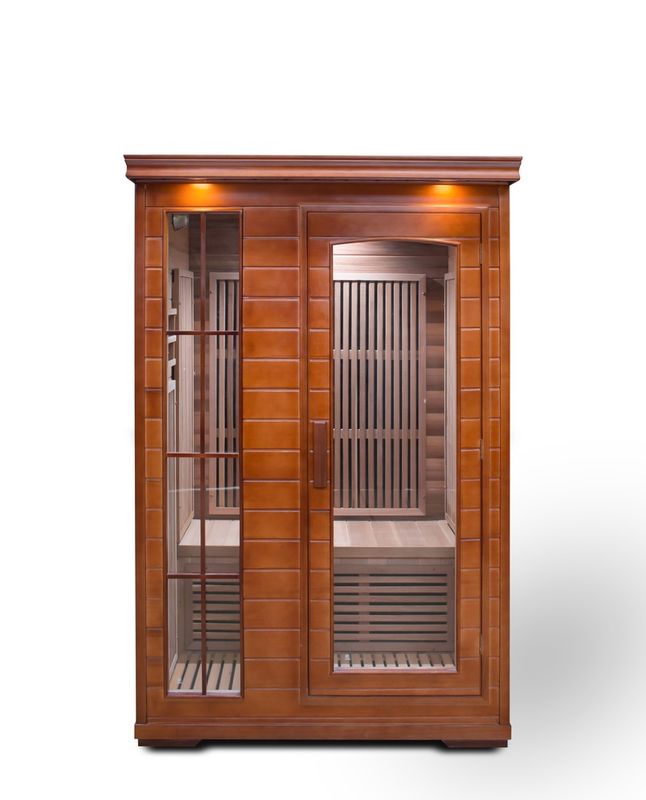 Painel de controle duplo para sauna a vapor doméstica Far Khan, sauna de madeira com ondas de luz para uso doméstico