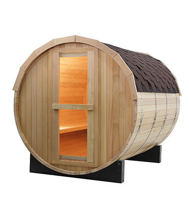 2021 Hot Selling Solid Wood Hemlock Sauna Sauna de vapor saturado Popular Outdoor Computador Eco Sauna Barril Sauna de vapor saturado tradicional Sala/Livro de cedro vermelho