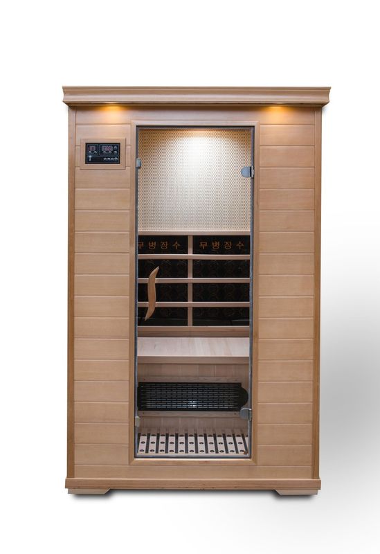 Painel de controlo de computador de alta qualidade Sauna de desintoxicação de suor Sala de Sauna de madeira maciça Sauna de infravermelho Sala de banho Casa