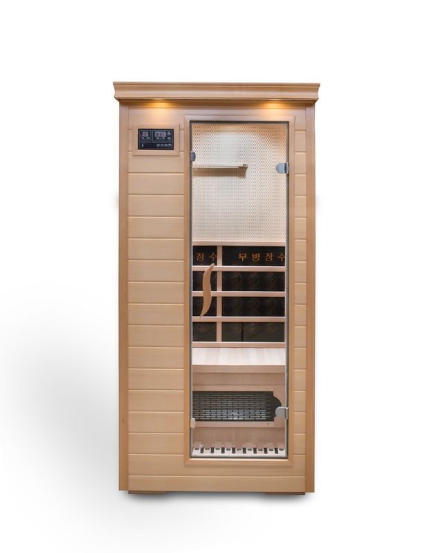 2021 Sauna de Computador Casa de Beleza Sauna Desintoxicação Sala Popular Eco-friendly Sauna de Madeira Hemlock Madeira Sólida Banho de Água Fervente Coreia Japão Far Infrared