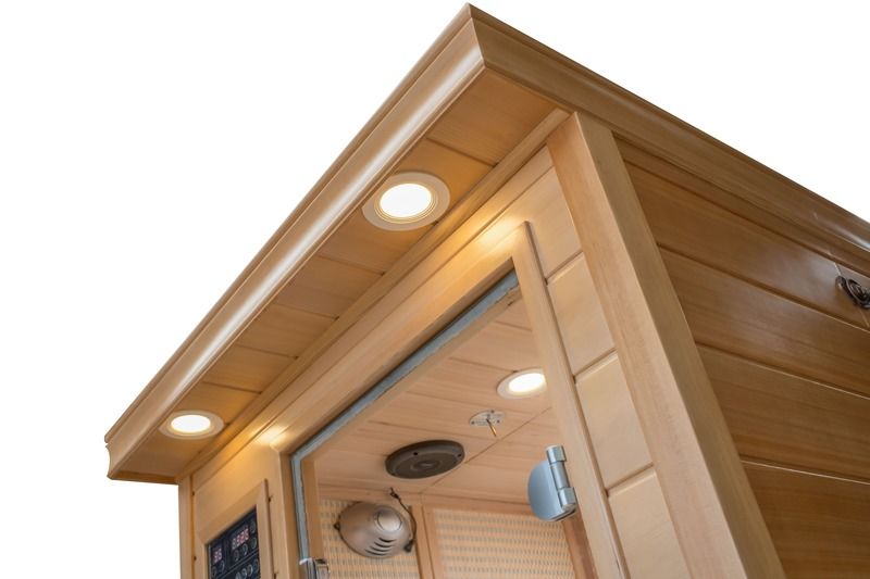 2021 Sauna de Computador Casa de Beleza Sauna Desintoxicação Sala Popular Eco-friendly Sauna de Madeira Hemlock Madeira Sólida Banho de Água Fervente Coreia Japão Far Infrared