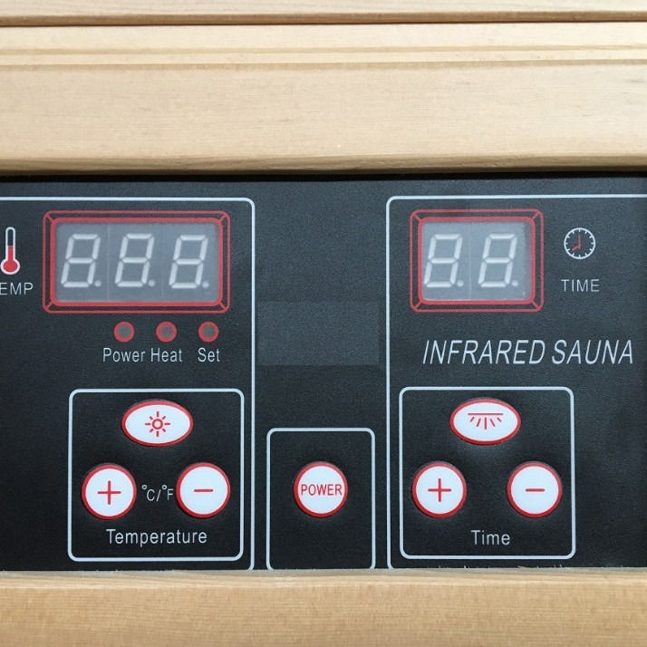 Sala de Sauna a Vapor com Aquecedor de Fibra de Carbono para Duplo Doméstico Infravermelho Tradicional Painel de Controle de Sauna Pessoal Distante