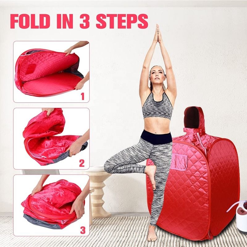Sauna pessoal portátil moderna com vapor para casa conveniente cadeira de sauna dobrável máquina tenda sauna fácil instalação