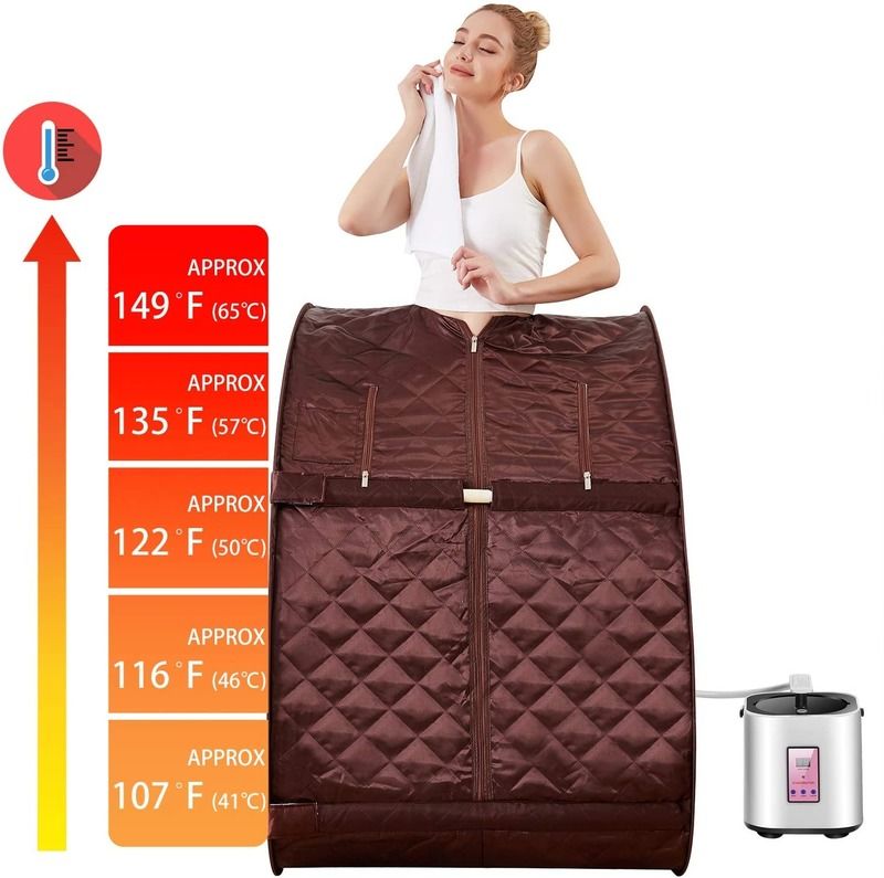 Sauna portátil pessoal de interior Sauna Tenda Painel de controle de computador Painel de controle de computador controle remoto a vapor Sauna para casa Relaxante desintoxicação terapêutica