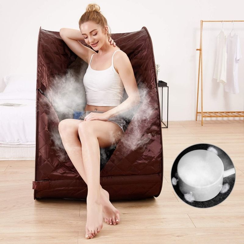 Sauna portátil pessoal de interior Sauna Tenda Painel de controle de computador Painel de controle de computador controle remoto a vapor Sauna para casa Relaxante desintoxicação terapêutica