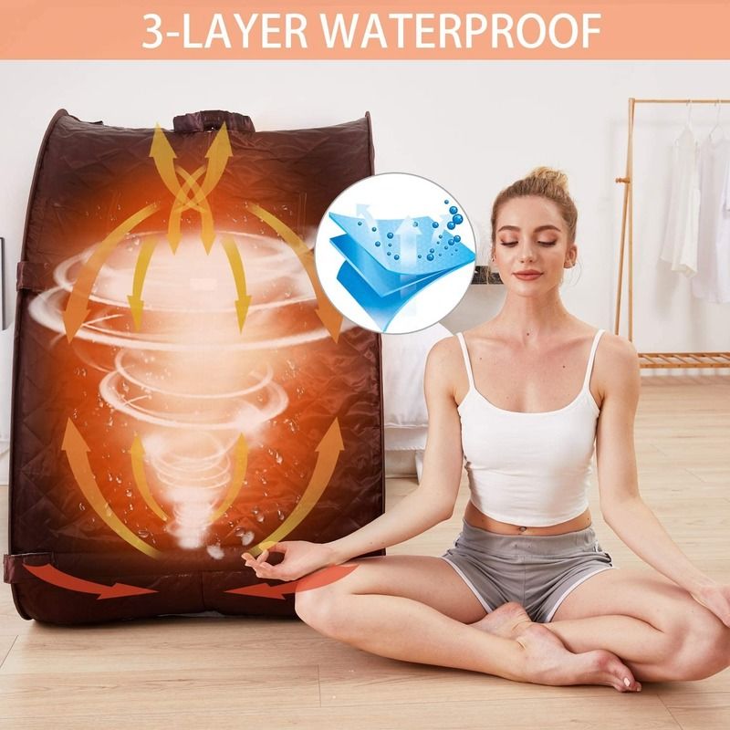 Sauna portátil pessoal de interior Sauna Tenda Painel de controle de computador Painel de controle de computador controle remoto a vapor Sauna para casa Relaxante desintoxicação terapêutica
