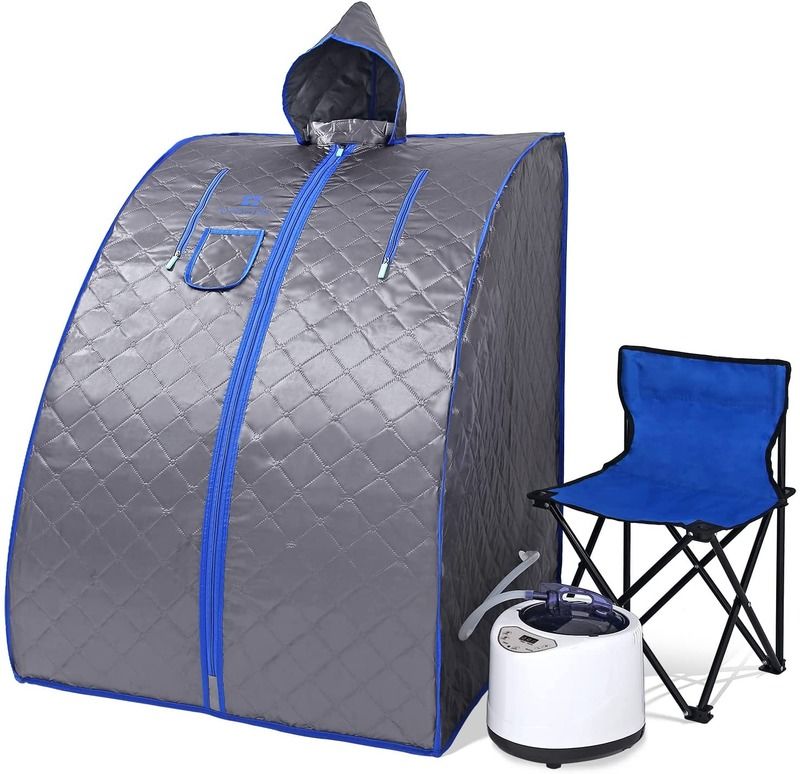 Sauna a vapor portátil moderna para spa em casa, leve, pessoal, gerador de vapor, tenda com controle remoto, banho de vapor interno