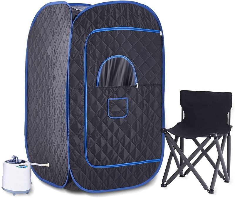 Sauna Portátil Moderna para Casa, Escritório e Viagens Sauna Doméstica para Spa Seco e Sauna a Vapor com Controle Remoto Tenda de Vapor