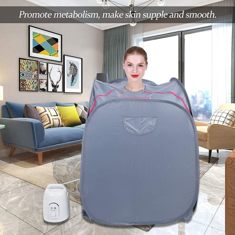 Sauna a vapor portátil dobrável moderna e popular dos EUA e da UE, sauna a vapor leve, spa pessoal para casa, perda de peso, desintoxicação e relaxamento