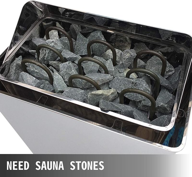 Aquecedor de Sauna Seca Moderno 9KW Forno de Banho de Água Fervente 220V-240V Controlador Elétrico Casa Hotel Sala de Sauna Externa
