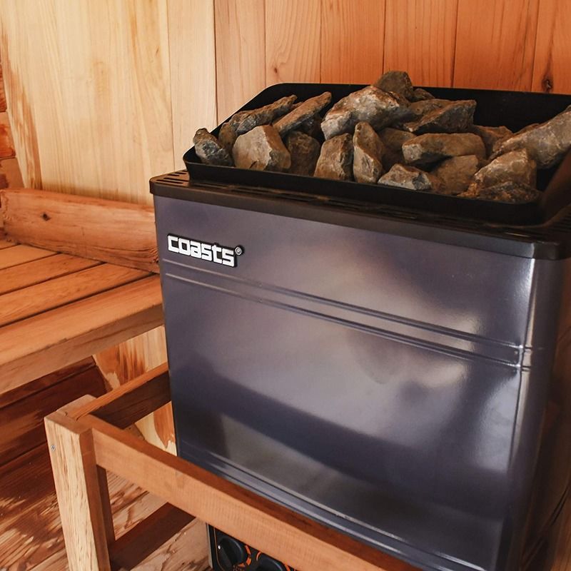 Aquecedor de Sauna Moderno 6kW 240V SCAM 3 Controlador Digital Carcaça de Chapa Galvanizada Para Banho de Spa Sauna a Vapor