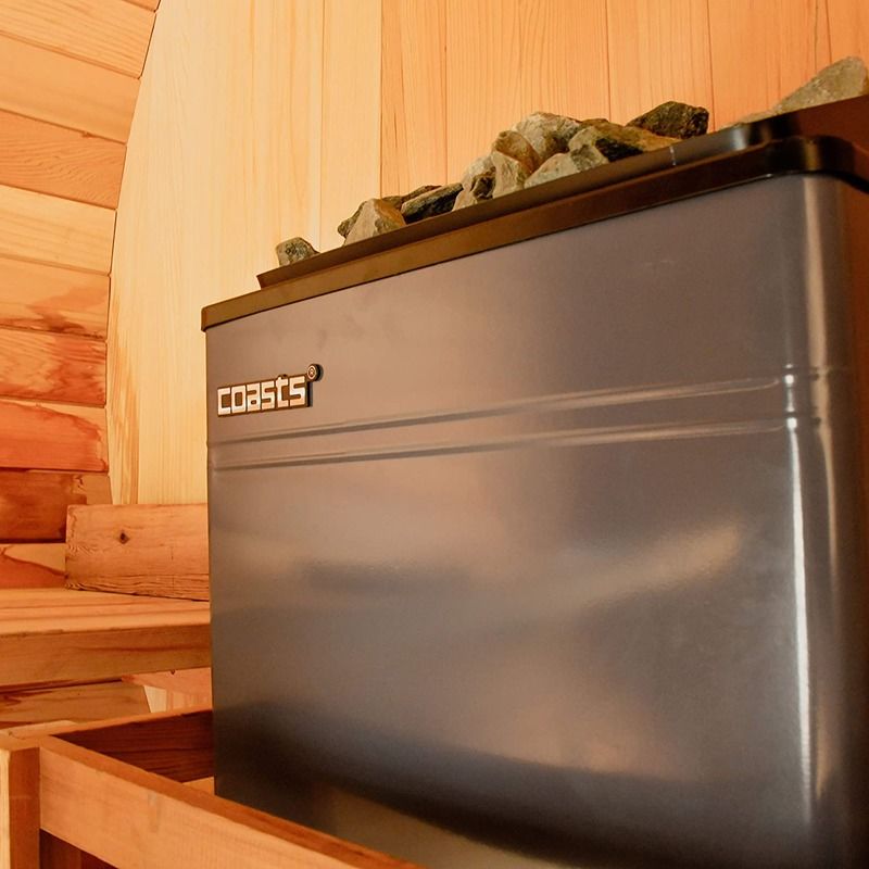 Aquecedor de Sauna Moderno 6kW 240V SCAM 3 Controlador Digital Carcaça de Chapa Galvanizada Para Banho de Spa Sauna a Vapor